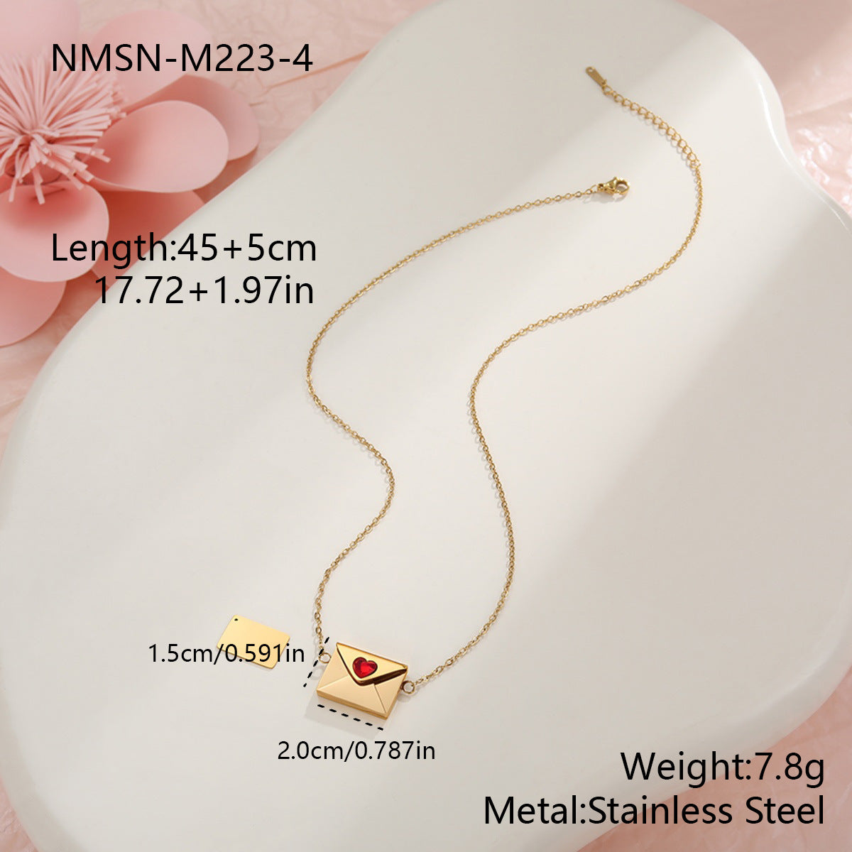 Valentine's Day gift: heart necklace