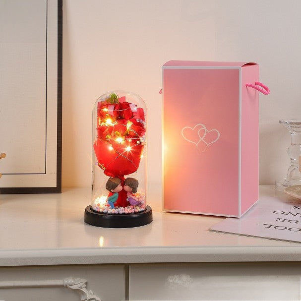 Bouquet soap flower night light