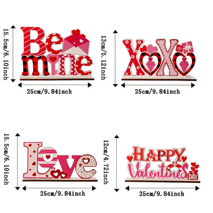 Love letter heart-shaped hollow decorative ornament