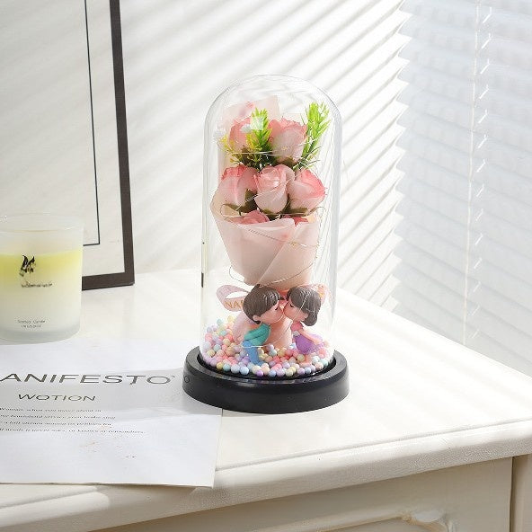 Bouquet soap flower night light